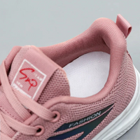 Sporty Orthopaedic Women's Walking Shoes - FitWalk-3.5-Black-State of Style