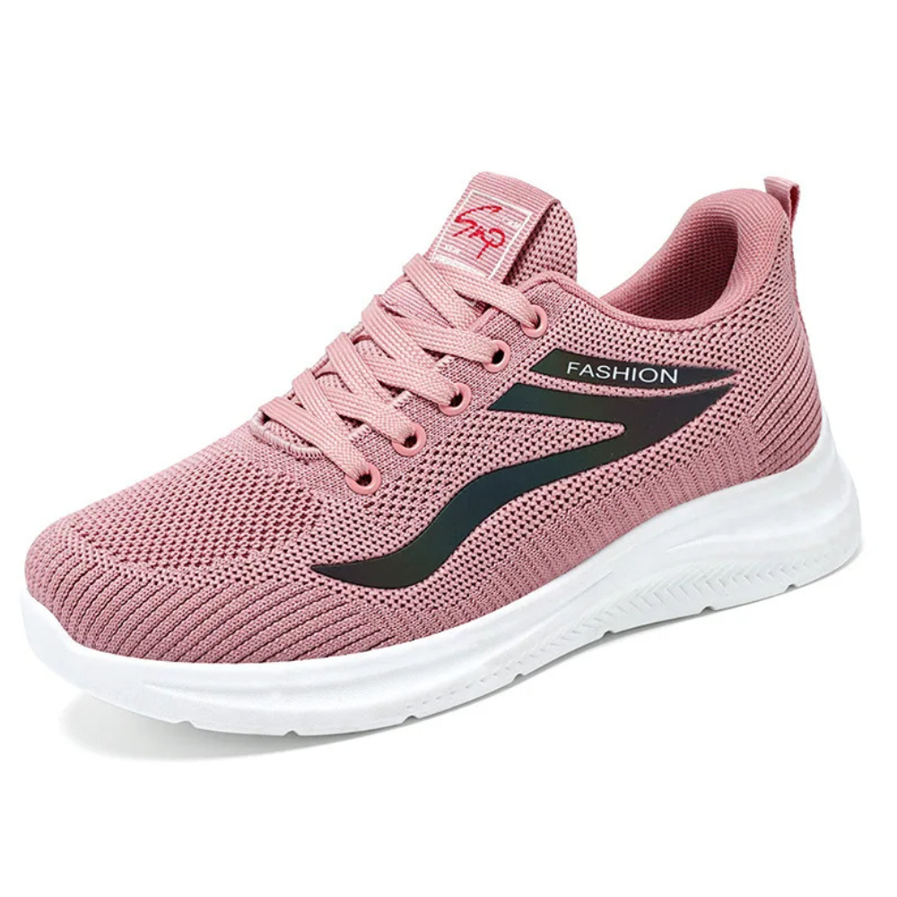 Sporty Orthopaedic Women's Walking Shoes - FitWalk-3.5-Pink-State of Style