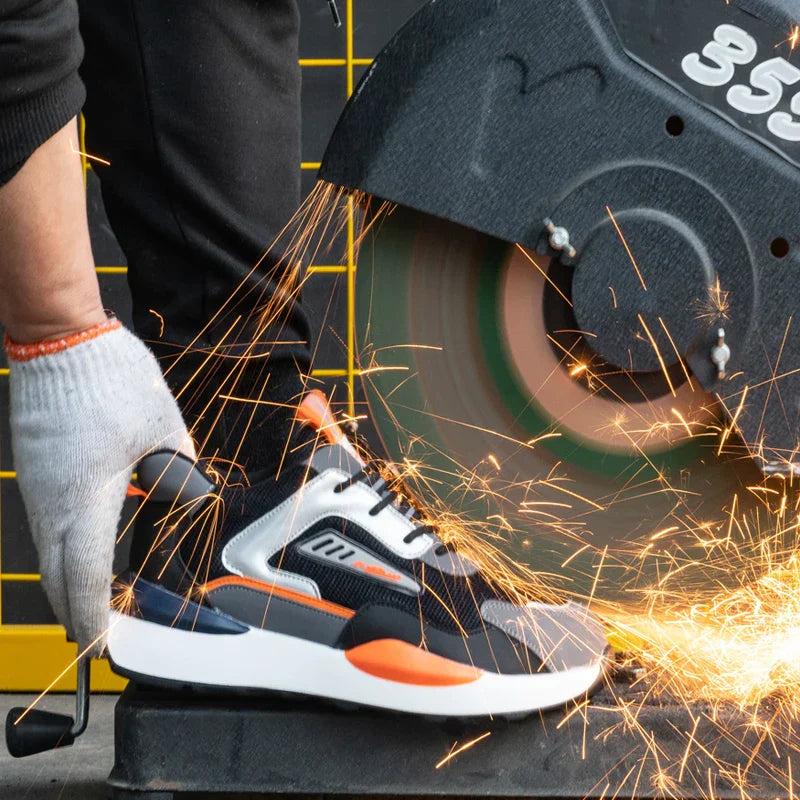 Sporty Safety Shoes - FlexGuard-Grey-4-State of Style