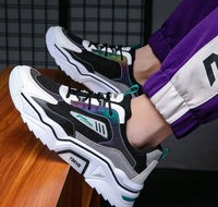 Sporty Sneakers - StrideFlex-Black Green-6.0-State of Style