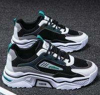 Sporty Sneakers - StrideFlex-Black Green-6.0-State of Style