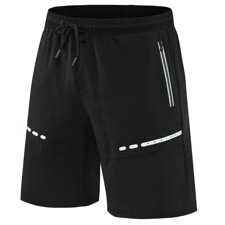 Sporty & Stylish Slim-Fit Training Shorts with Zipper Pockets - Kian-Black-S-State of Style