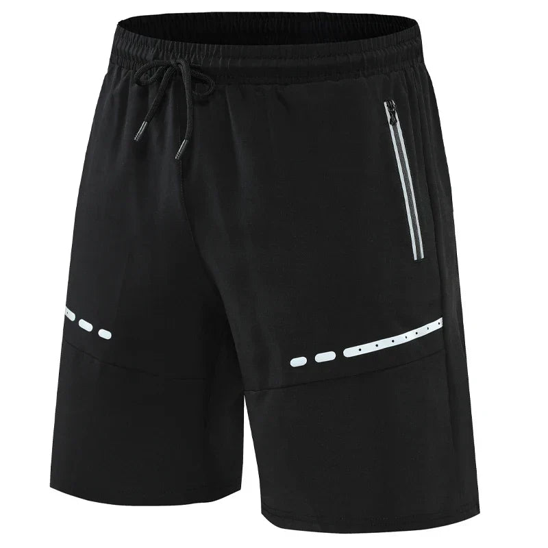 Sporty & Stylish Slim-Fit Training Shorts with Zipper Pockets - Kian-Black-S-State of Style