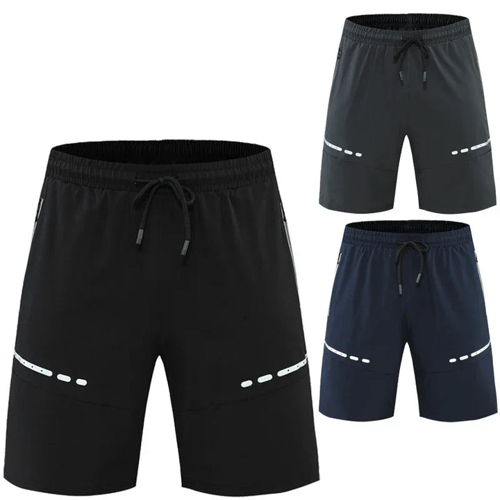 Sporty & Stylish Slim-Fit Training Shorts with Zipper Pockets - Kian-Black-S-State of Style