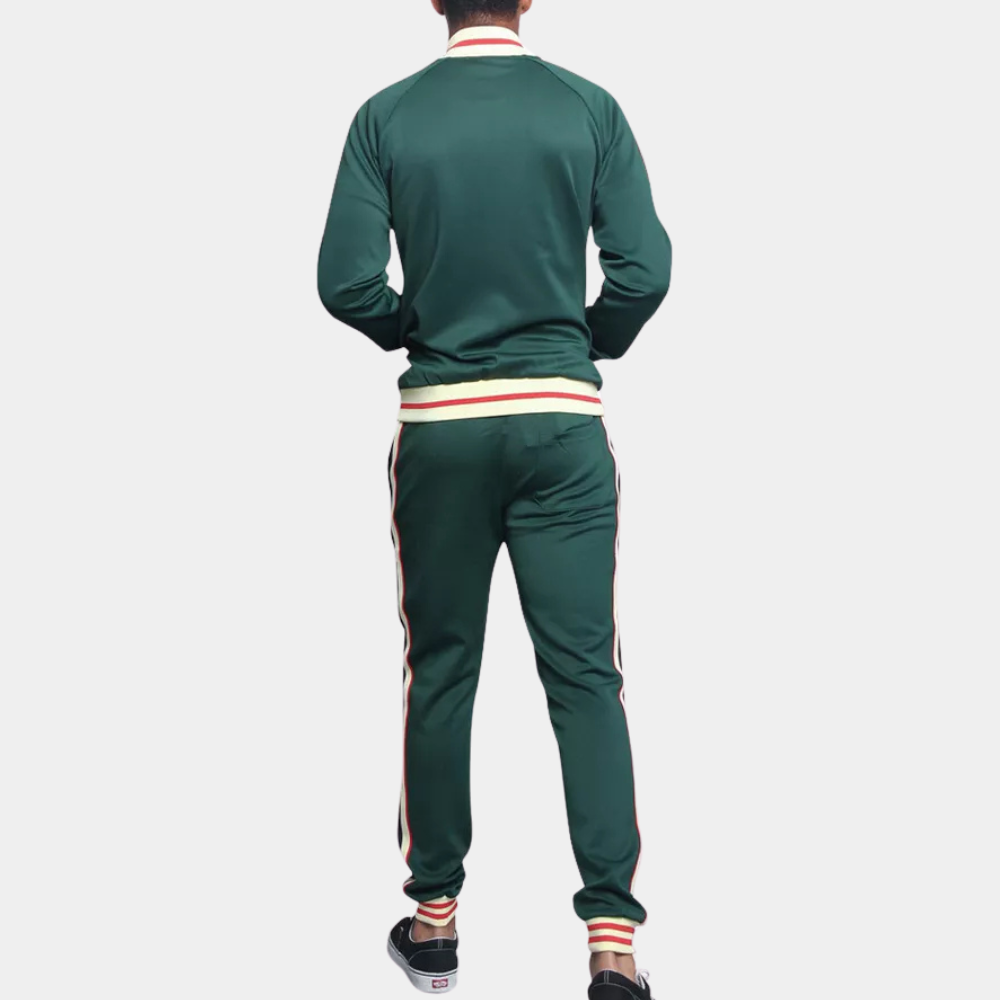 Sporty Tracksuit for Men - Santino-Green-S-State of Style