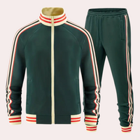 Sporty Tracksuit for Men - Santino-Green-S-State of Style