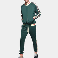 Sporty Tracksuit for Men - Santino-Green-S-State of Style