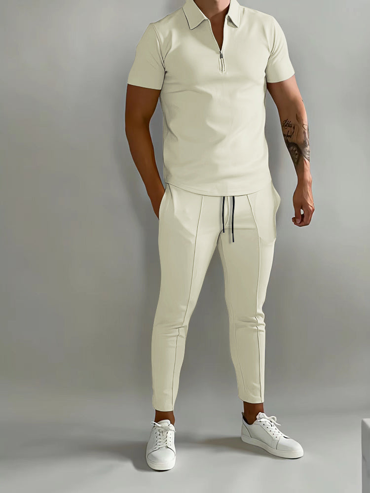 Sporty Training Set | Active-Elite-Beige-S-State of Style