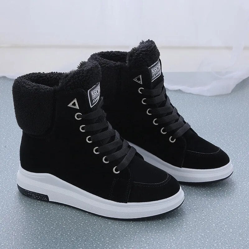 Sporty Women's Boots - Nora-Black-4.5-State of Style