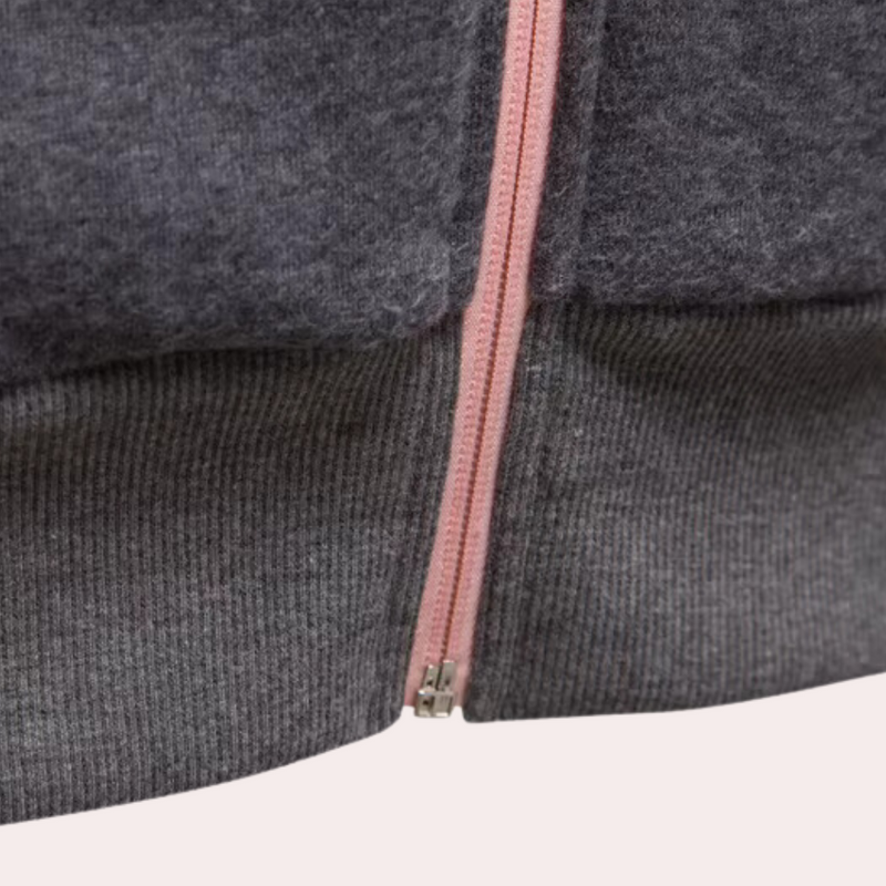 Sporty Women's Jacket with Zip - Nora-Blue-XS-State of Style