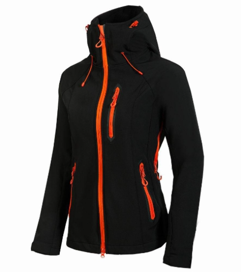 Sporty Women's Winter Jacket - Noélie-Black-S-State of Style