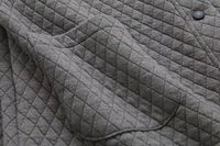 Spring Plus Size Checkered Knit Jacket-Black-XL-State of Style