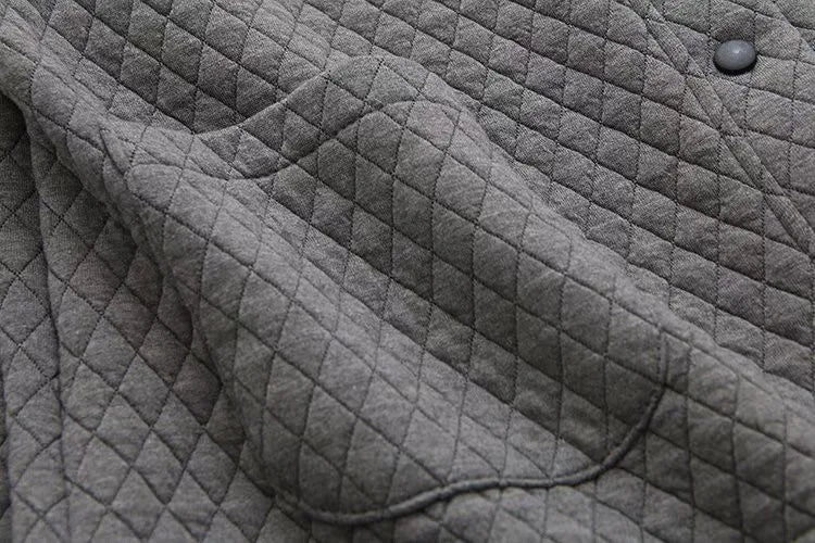 Spring Plus Size Checkered Knit Jacket-Black-XL-State of Style