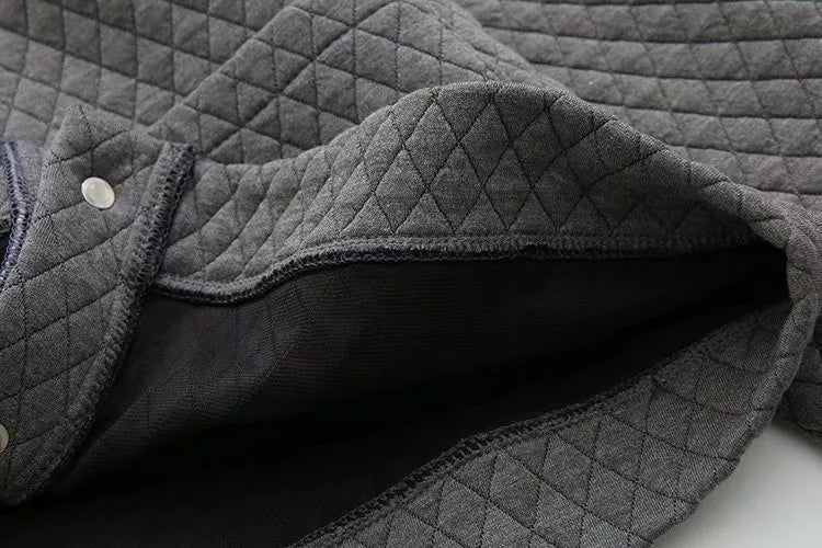 Spring Plus Size Checkered Knit Jacket-Black-XL-State of Style