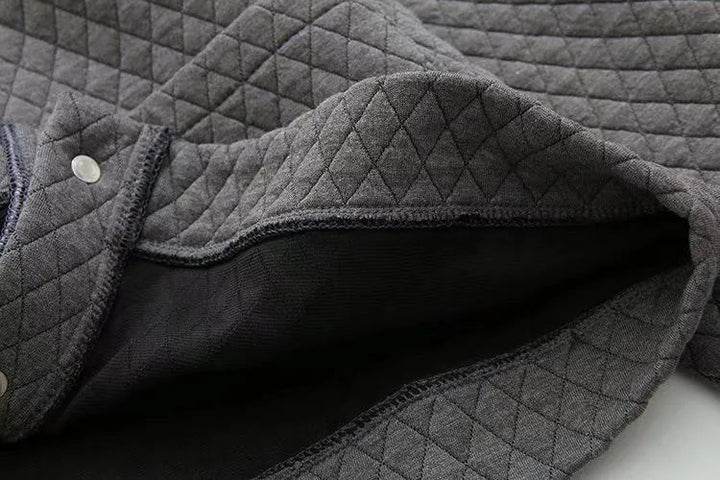 Spring Plus Size Checkered Knit Jacket-Black-XL-State of Style