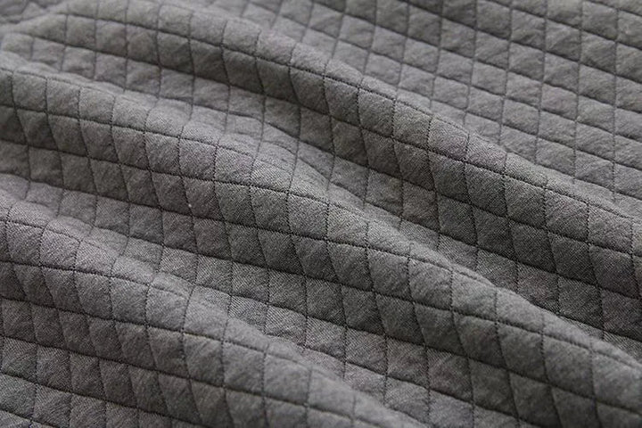 Spring Plus Size Checkered Knit Jacket-Black-XL-State of Style