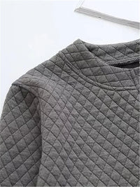 Spring Plus Size Checkered Knit Jacket-Black-XL-State of Style