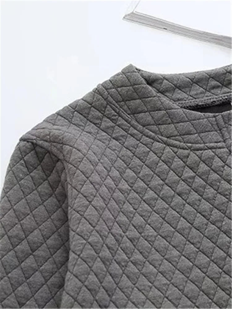 Spring Plus Size Checkered Knit Jacket-Black-XL-State of Style