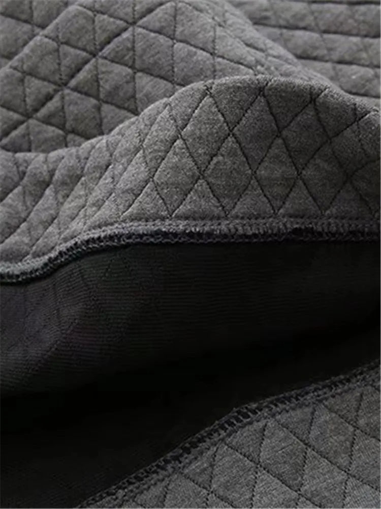 Spring Plus Size Checkered Knit Jacket-Black-XL-State of Style