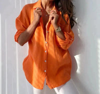 Spring & Summer Breeze Blouse-Orange-S-State of Style