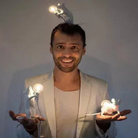 SqueakLight Mouse lamp-Standing Mouse / Gold-State of Style