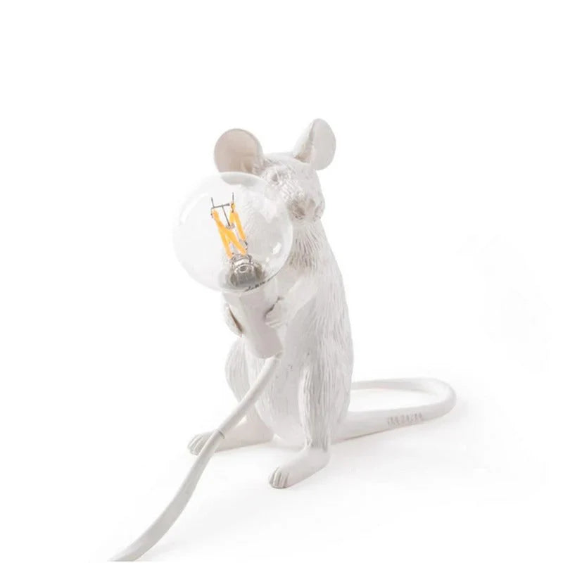 SqueakLight Mouse lamp-Standing Mouse / Gold-State of Style