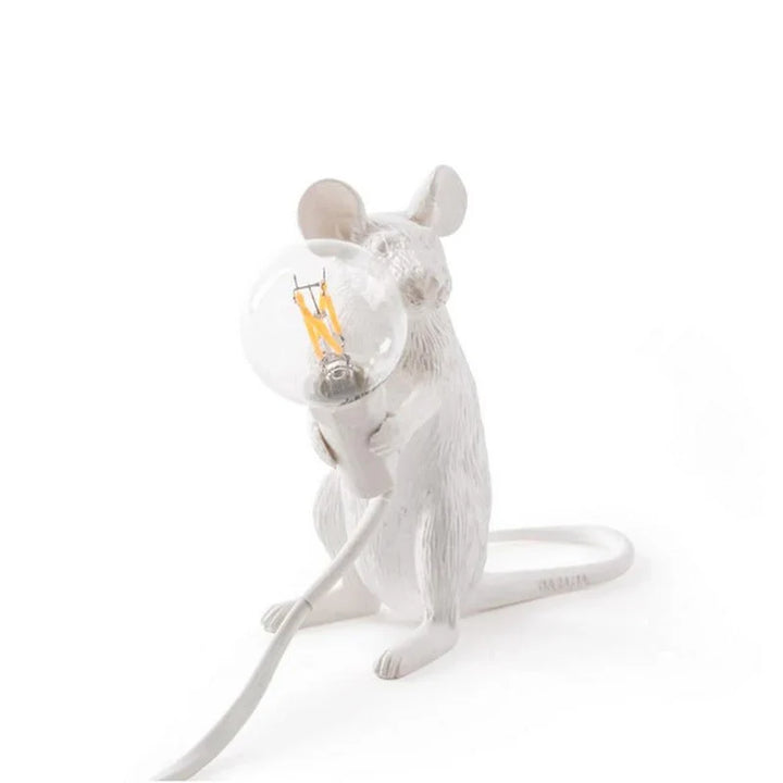SqueakLight Mouse lamp-Standing Mouse / Gold-State of Style