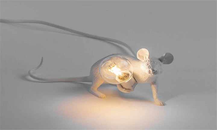 SqueakLight Mouse lamp-Standing Mouse / Gold-State of Style