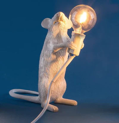 SqueakLight Mouse lamp-Standing Mouse / Gold-State of Style
