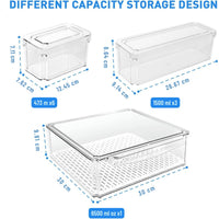 Stackable Fridge Organizer Set of 10 - FridgeMaster-State of Style