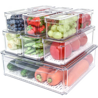 Stackable Fridge Organizer Set of 10 - FridgeMaster-State of Style
