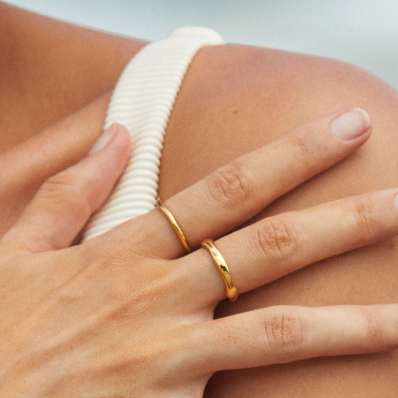 Stackable Ring Set - Luna-5-Gold-State of Style