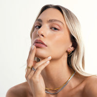 Stackable Ring Set - Luna-5-Gold-State of Style