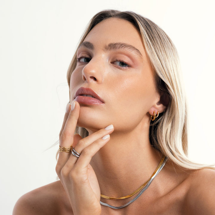 Stackable Ring Set - Luna-5-Gold-State of Style