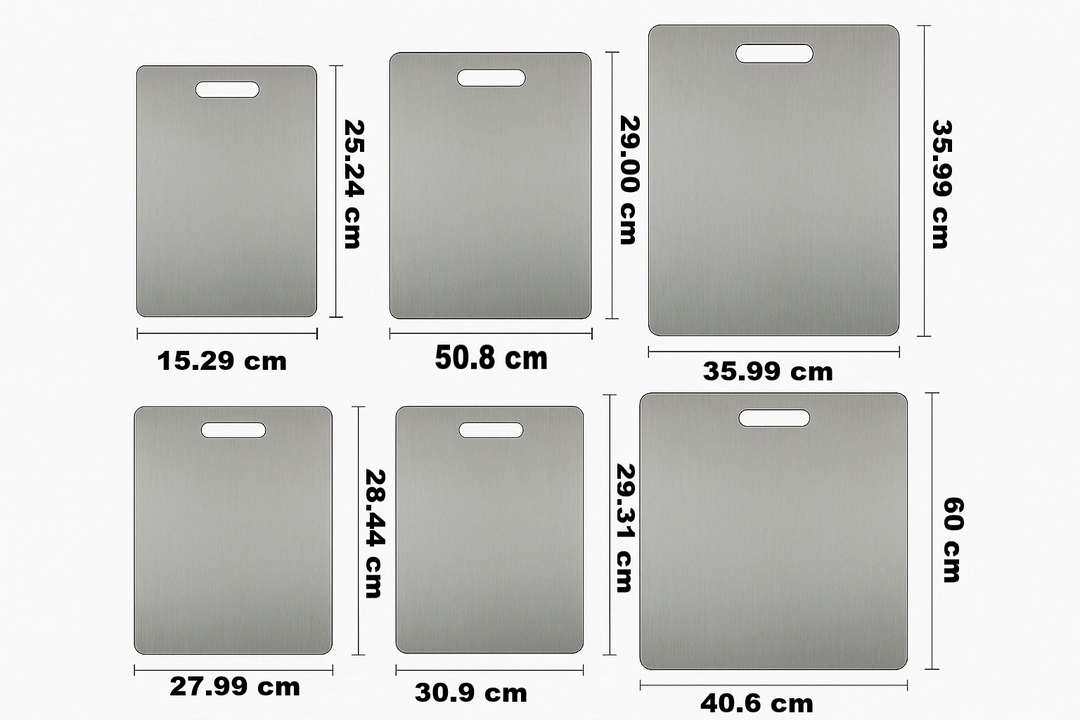 Stainless Steel Cutting Board - ChefGuard-XS (15.01 × 25.00 cm)-State of Style