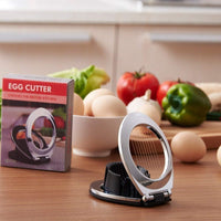 Stainless Steel Egg Slicer – 3 Cutting Styles for Quick Preparation!-State of Style