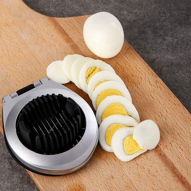 Stainless Steel Egg Slicer – 3 Cutting Styles for Quick Preparation!-State of Style