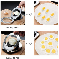 Stainless Steel Egg Slicer – 3 Cutting Styles for Quick Preparation!-State of Style