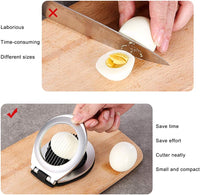 Stainless Steel Egg Slicer – 3 Cutting Styles for Quick Preparation!-State of Style