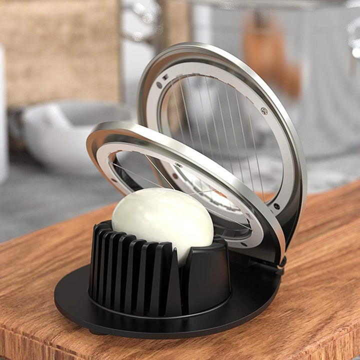 Stainless Steel Egg Slicer – 3 Cutting Styles for Quick Preparation!-State of Style
