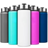 Stainless Steel Insulated Water Bottle with Straw - For Cold & Hot Drinks-White-700 ml-State of Style