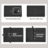 Stainless Steel Kitchen Dish Rack - Livano-White-State of Style