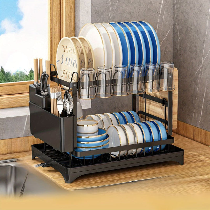 Stainless Steel Kitchen Drainer - Livano-Black-State of Style