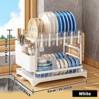 Stainless Steel Kitchen Drainer - Livano-White-State of Style