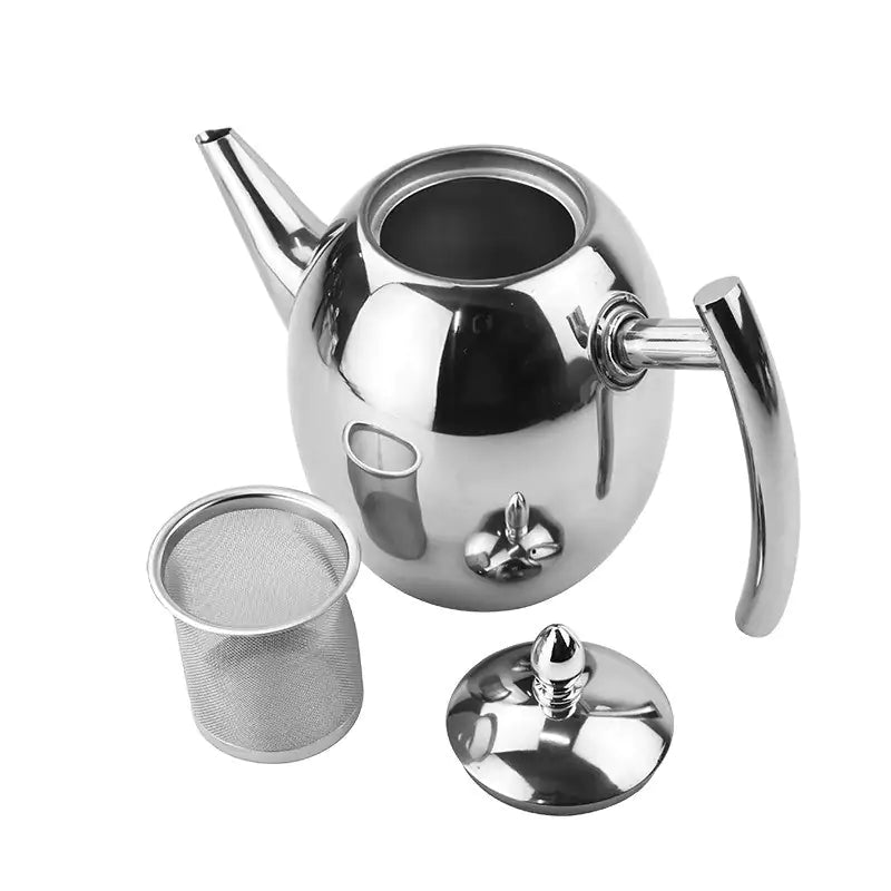 Stainless Steel Teapot with Strainer - TeaElegance-State of Style