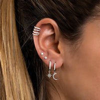 Star Earrings - Luna-Silver-State of Style