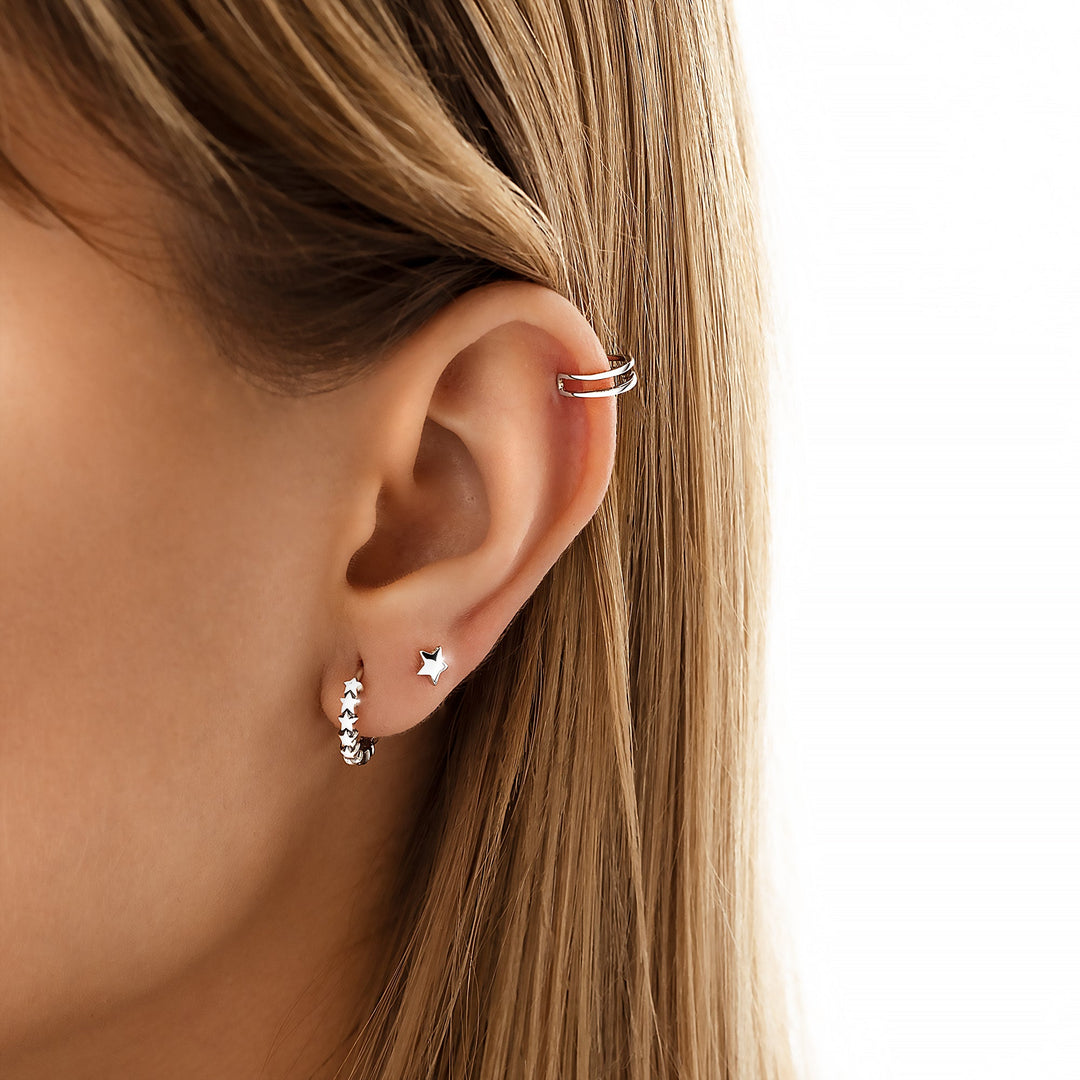 Star Earrings - Luna-Silver-State of Style