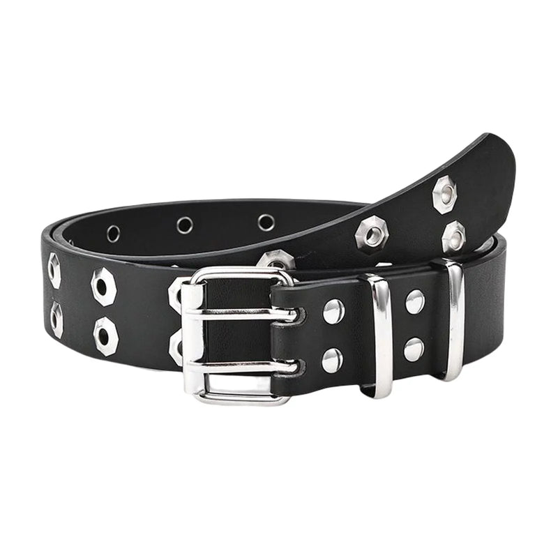 Star Eye Rivet Belt | Edgy & Trendy-Black X-State of Style