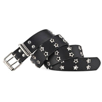 Star Eye Rivet Belt | Edgy & Trendy-White-State of Style