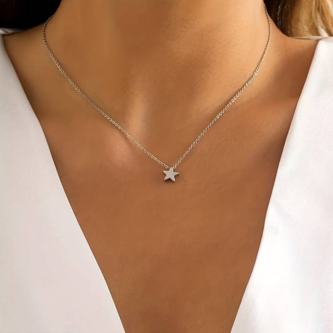 Star Necklace of Luck - Lyra-Silver-State of Style